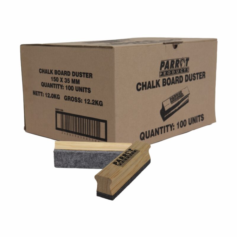 Chalk Board Wood Duster (150*35mm – Boxed 100 – Grey)