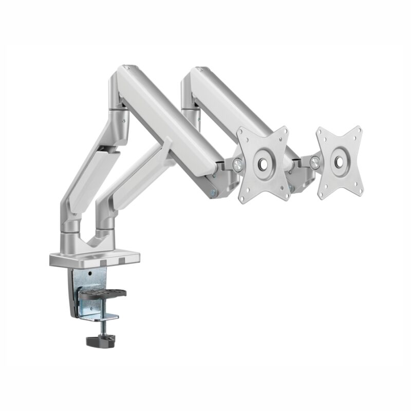 Dual Monitor Clamp Bracket with Gas Spring Arm