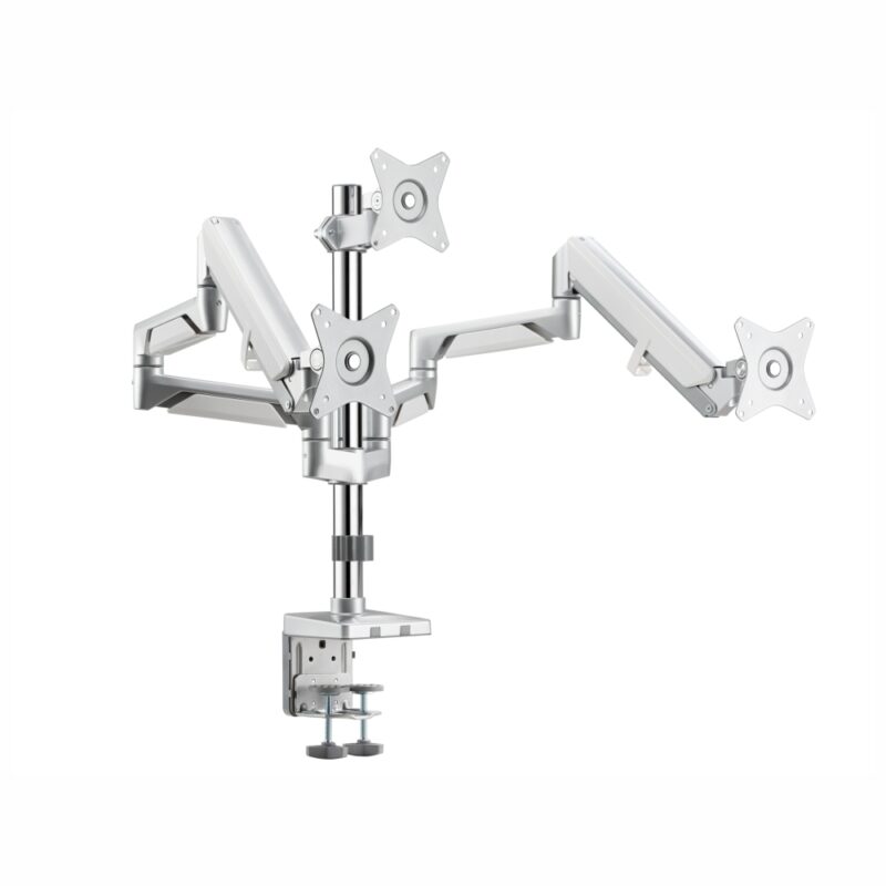 Triple Monitor Clamp Bracket with Gas Spring Arm