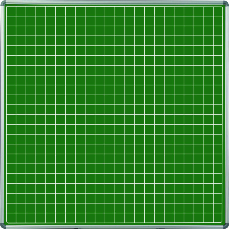 Educational Board Non-Magnetic Chalkboard (1220*1210 – Squares 1 Side – Swing Leaf – Option B)