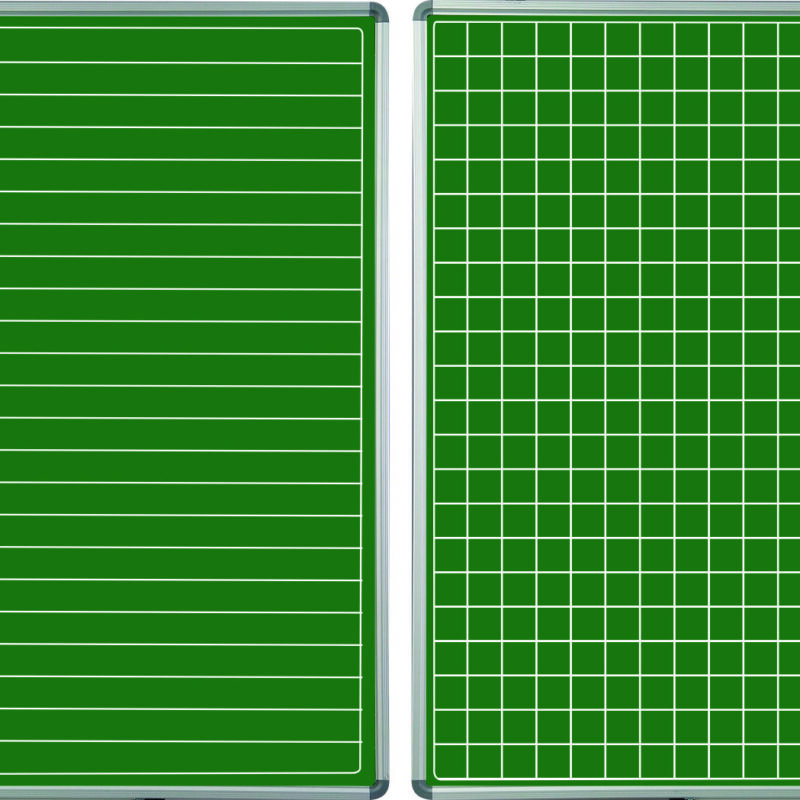 Educational Board Non-Magnetic Chalkboard (1220*1210 – Squares and Lines – Swing Leaf – Option B)