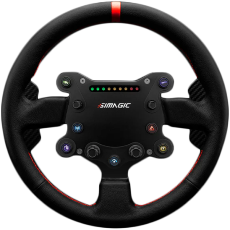 SIMAGIC GT Sport Steering Wheel 300 mm, QR50, Shifters, leather, S201
