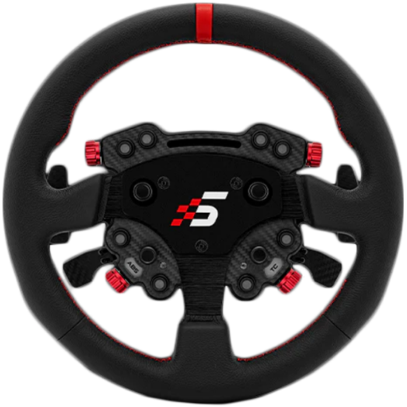 SIMAGIC GT Round 330mm Steering Wheel, GT Pro Hub(K), QR50, leather, S207