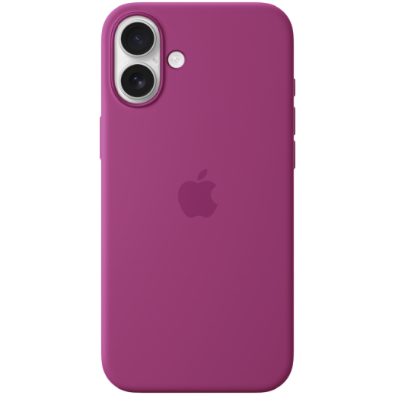 iPhone 16 Plus Silicone Case with MagSafe – Fuchsia,Model A3314