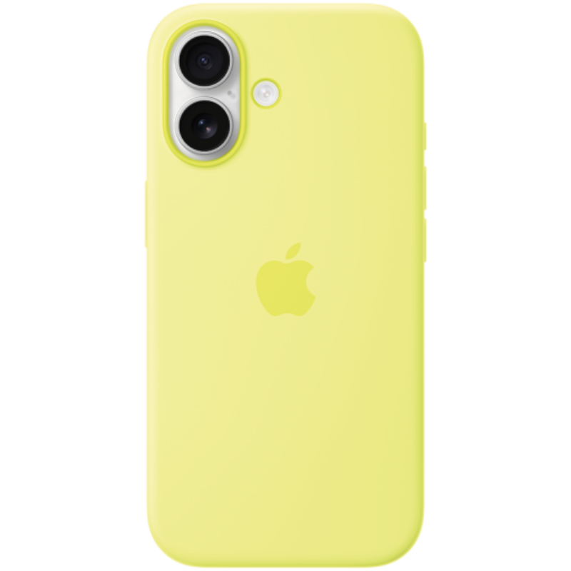 iPhone 17 Silicone Case with MagSafe – Neon Yellow,Model A3558