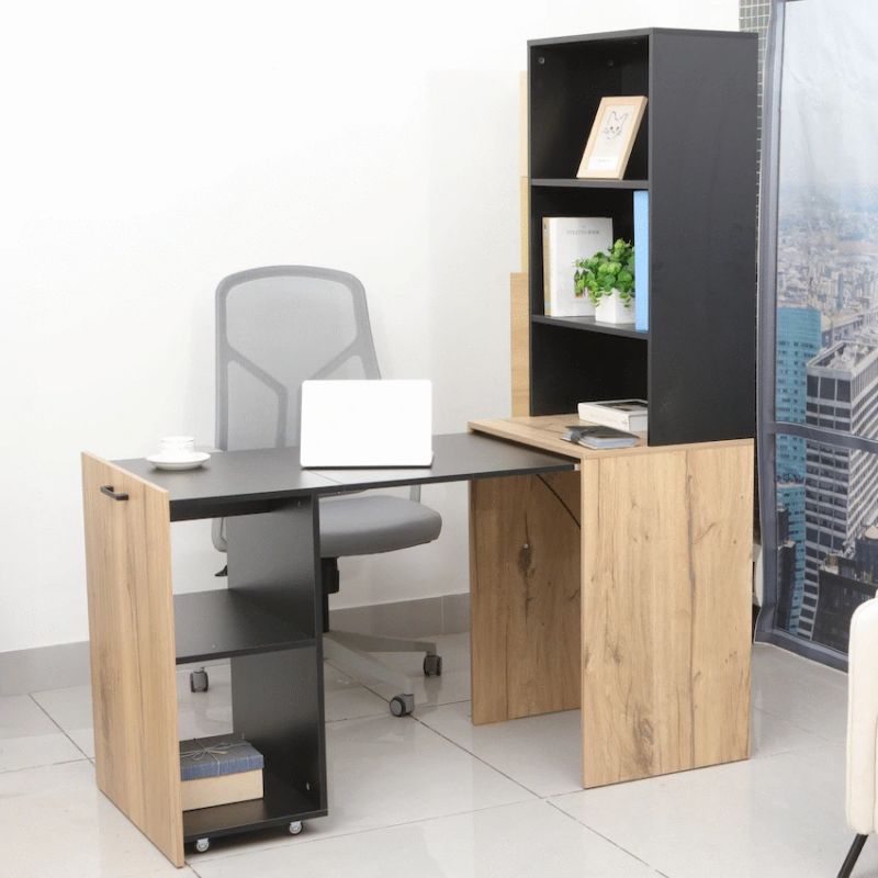 Adaptive Desk, With  Bookshelf