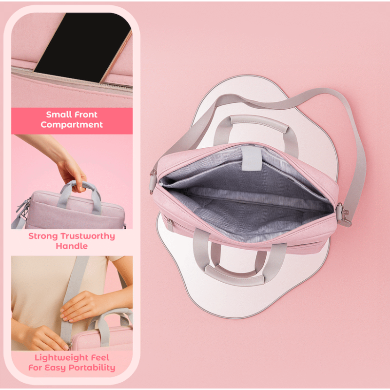 SupaNova Macy 15.6″ Laptop Shoulder Bag Pink