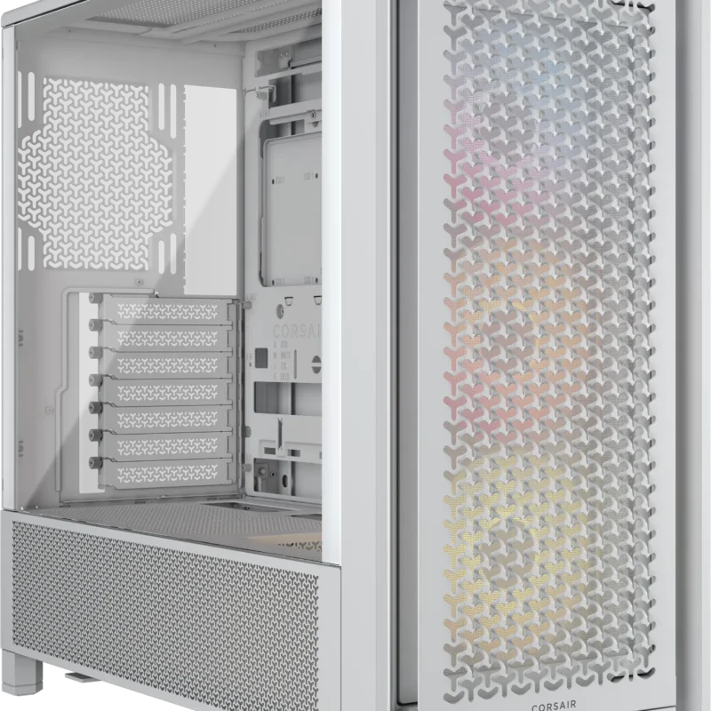 FRAME 4000D RS ARGB White Mid-Tower PC Case; 2x 3.5” |  2x 2.5” Drive Bays; Up to 360mm Radiator; 3x RS ARGB PWM Fans;