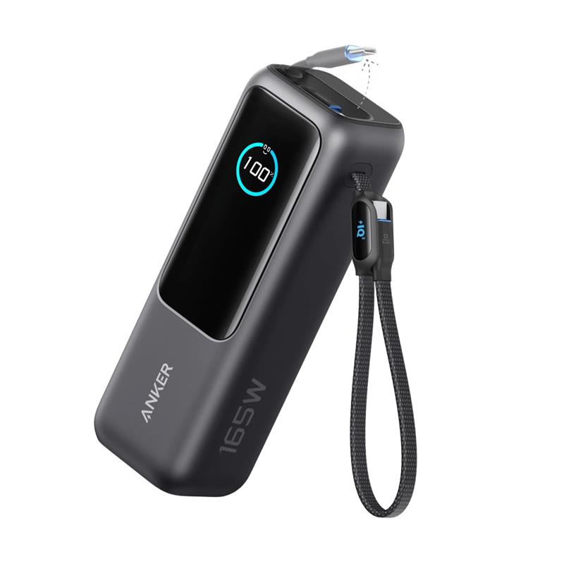 Anker 25000MAh 165W Type C Cable Powerbank Black