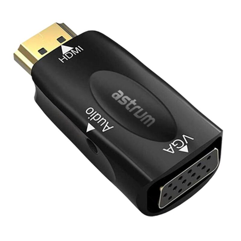 DA480 HDMI Male to VGA Female + Audio Mini Adapter