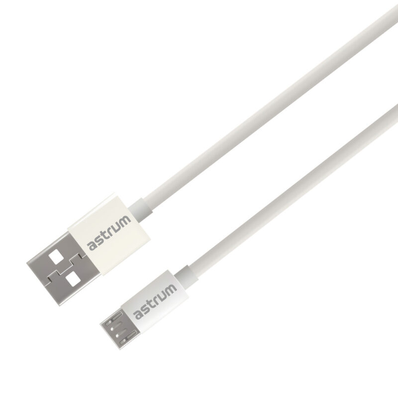 Verve UM20 2A USB-A to Micro USB Charge & Sync 1.0m Cable – White