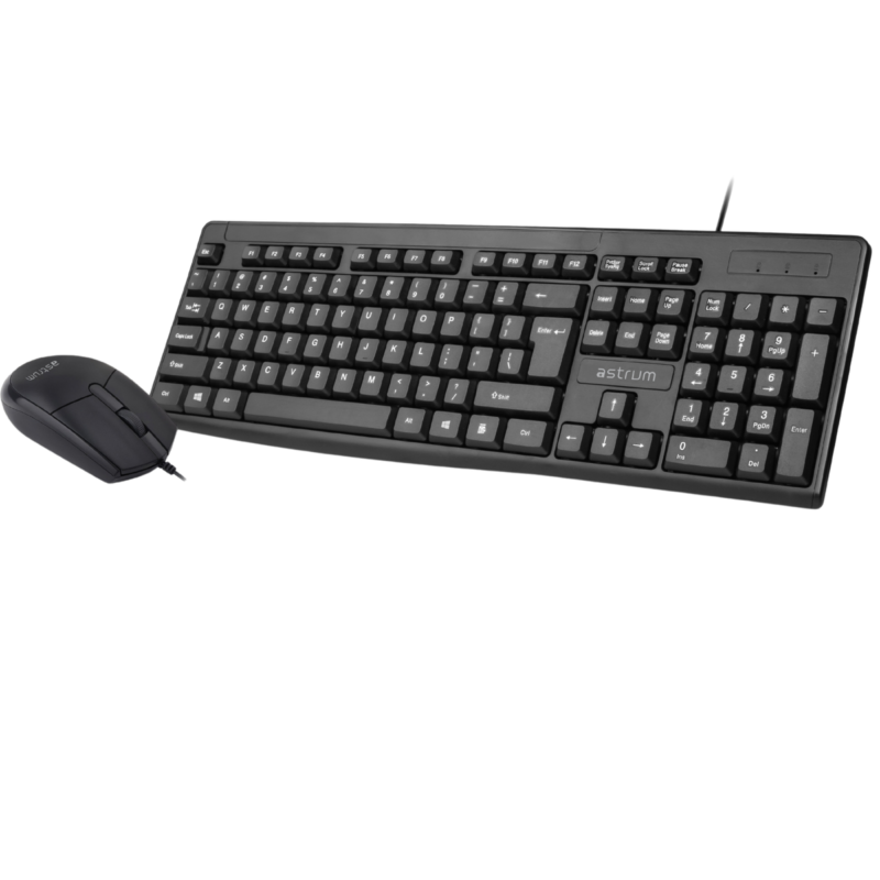 Wired USB Keyboard & 4-Button Optical Mouse Combo – KCW080
