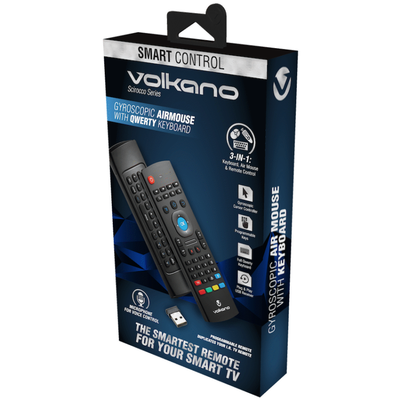 Volkano Scirocco Series Air Mouse with Learning Remote and Keyboard