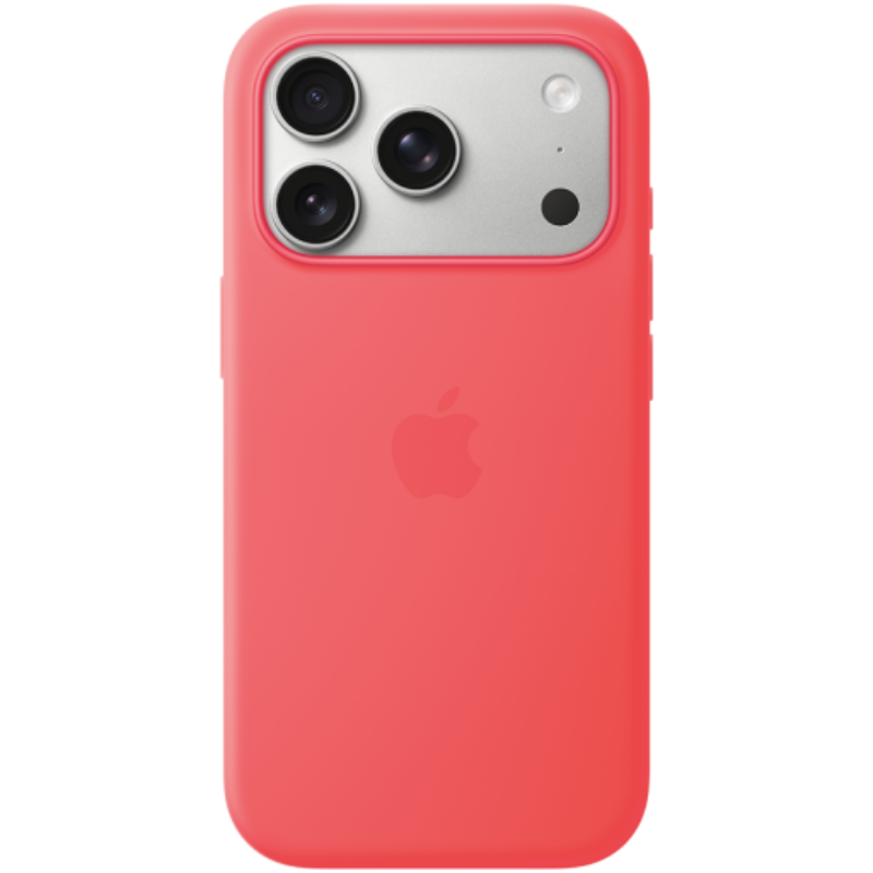 iPhone 17 Pro Silicone Case with MagSafe – Bright Guava,Model A3559