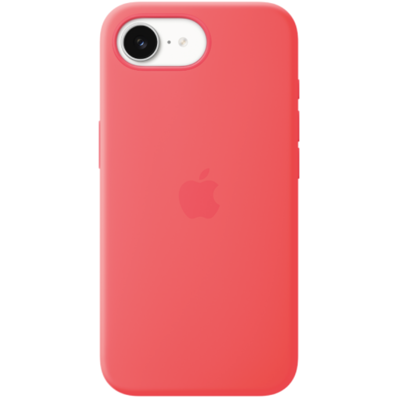 iPhone 17e Silicone Case with MagSafe – Bright Guava,Model A3646