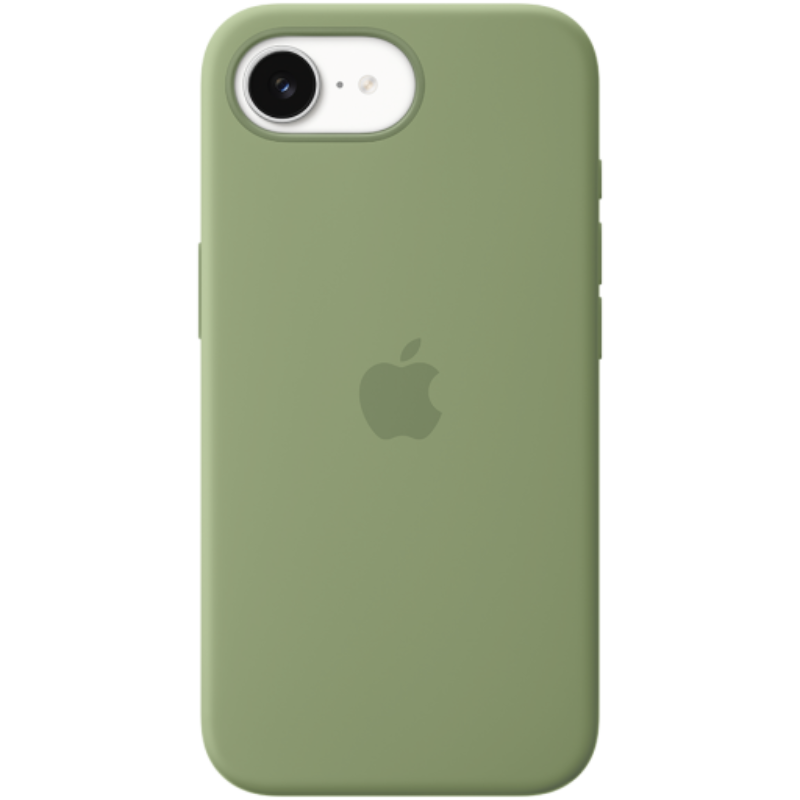iPhone 17e Silicone Case with MagSafe – Light Moss,Model A3646