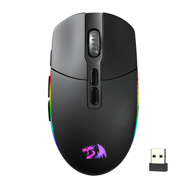 Redragon M719 Pro INVADER 10000DPI 2.4GHz Wireless Gaming Mouse – Black
