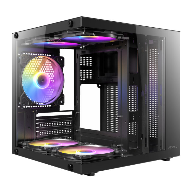 Antec VCX10M ARGB Micro-ATX | ITX Mini-Tower Gaming Chassis – Black
