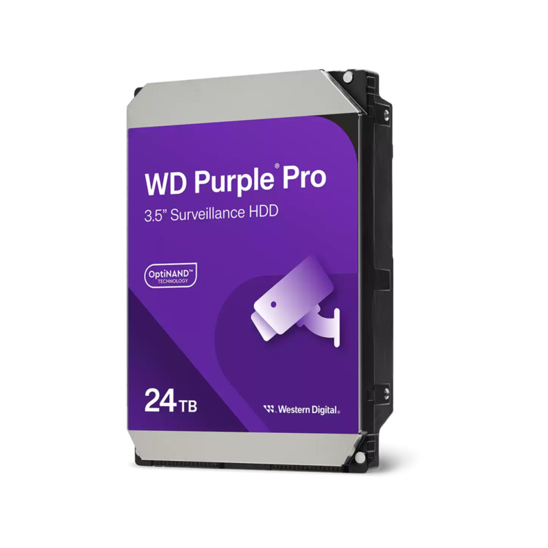 WD Purple PRO with AI 24TB SATA 3.5″ Surveillance Internal HDD