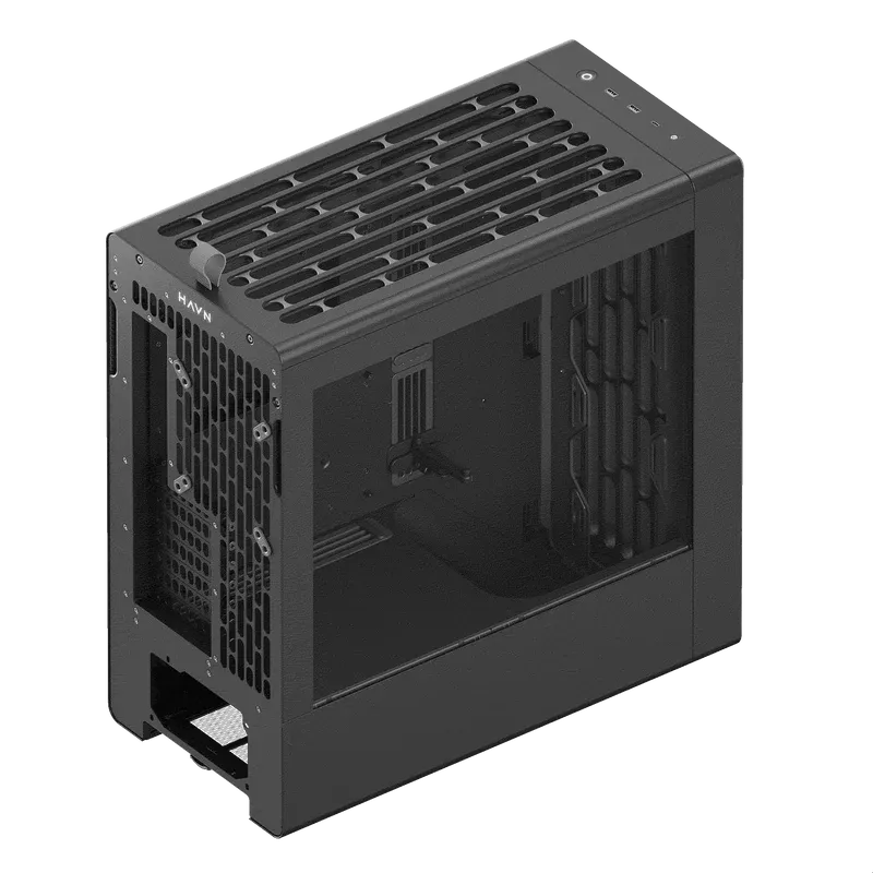Aerocool HAVN BF 360 Black EATX case – Adjustable GPU Bracket – Supports up to 7 fans (0 incl) – 2x 3.5” or 4x 2.5” – 420mm Ra