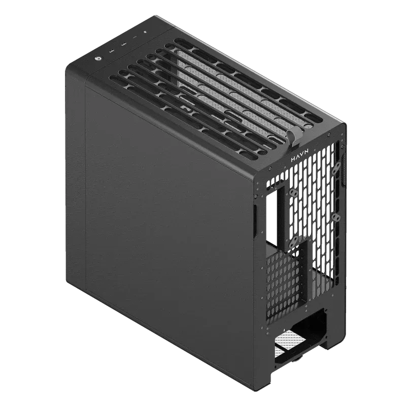 Aerocool HAVN BF 360 Black EATX case – Adjustable GPU Bracket – Supports up to 7 fans (0 incl) – 2x 3.5” or 4x 2.5” – 420mm Ra